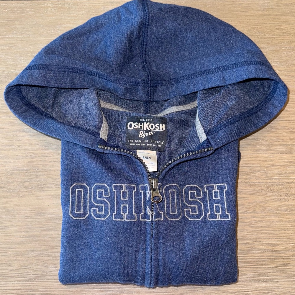 OshKosh B'gosh Kids Navy Zip-Up Hoodie